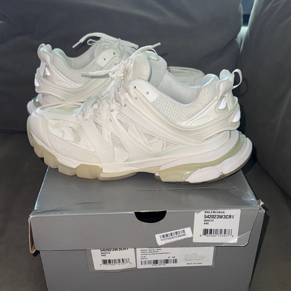 Balenciaga Cream Athletic Shoes
